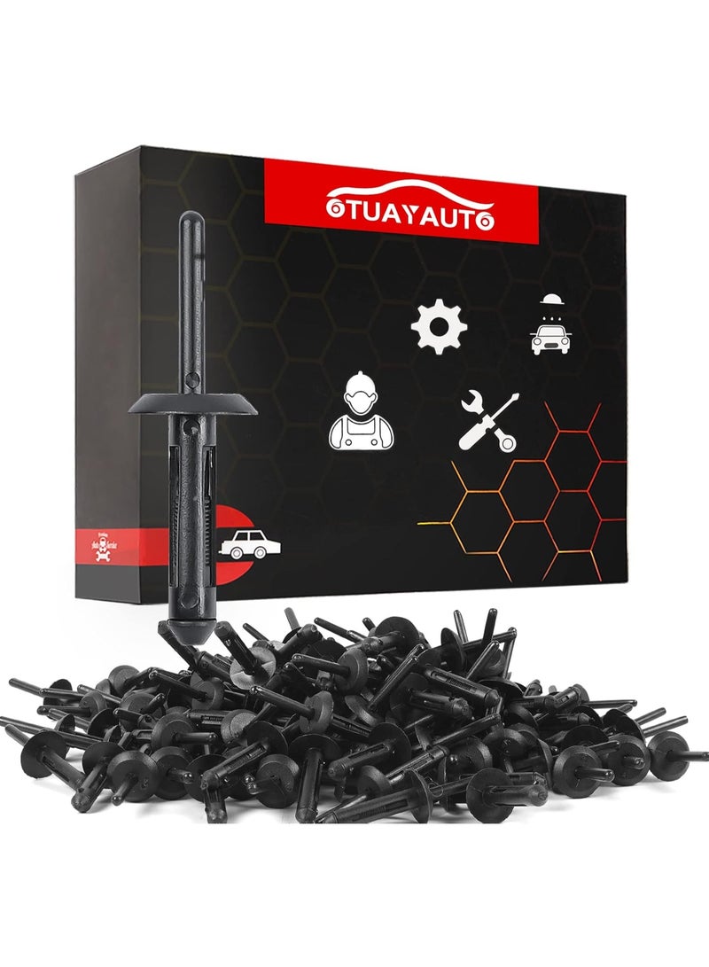 100PCS Plastic Rivet Clip, Replacement for Jeep Wrangler 07-15, Chrysler 300 99-10, Dodge Avenger 08-14, Nylon Fastener - Image 1